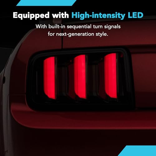 Smoked Lens Tail Lights for 05-09 Mustang J740