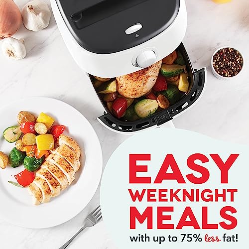 Electric Air Fryer Oven, 2.6 Qt., Grey, Compact, Auto Shut Off, 1000-Watt L764