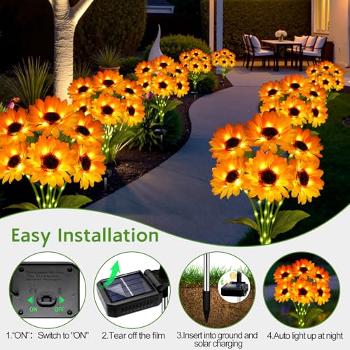 Outdoor Solar Christmas Decorations, 180 LED Candy Cane Lights, 8 Modes, Waterproof M23825