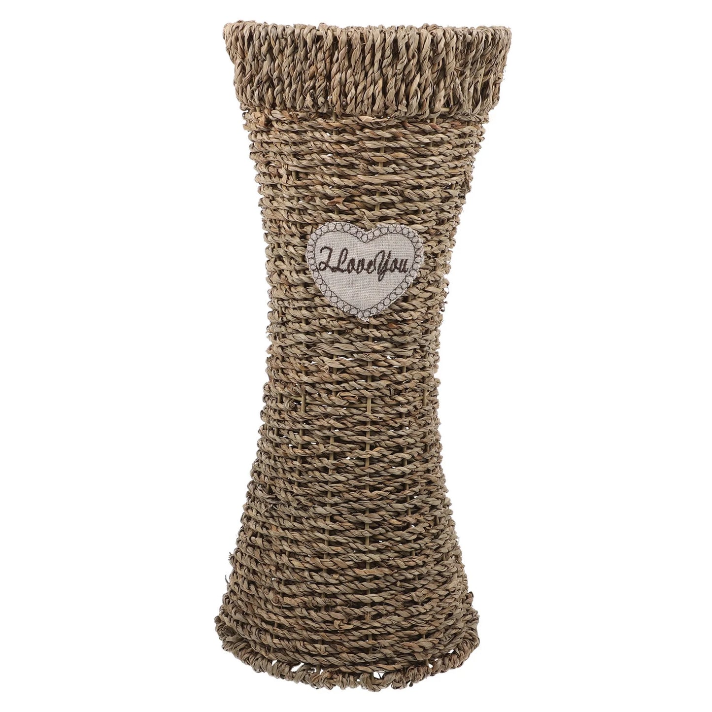 Tall Seagrass Woven Vase Flower Basket H179