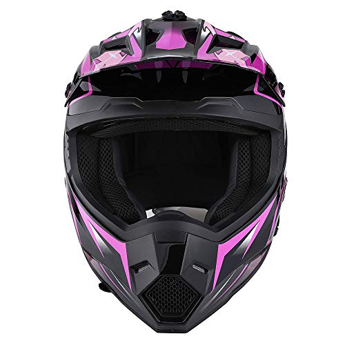 Adult Motocross Helmet Full Face Racing Style Matt Black U258