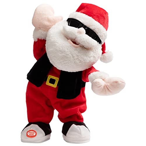 Animated Christmas Snowman Plush with LED Lights Musical Toy K182254