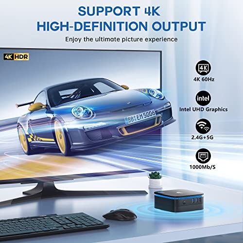 Mini PC Intel N95 8GB RAM 256GB SSD 4K HDMI Dual WiFi B80137