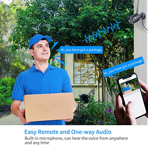 Wireless Security Camera System, 4K NVR, 4Pcs 3MP Night Vision WiFi Cameras D47166