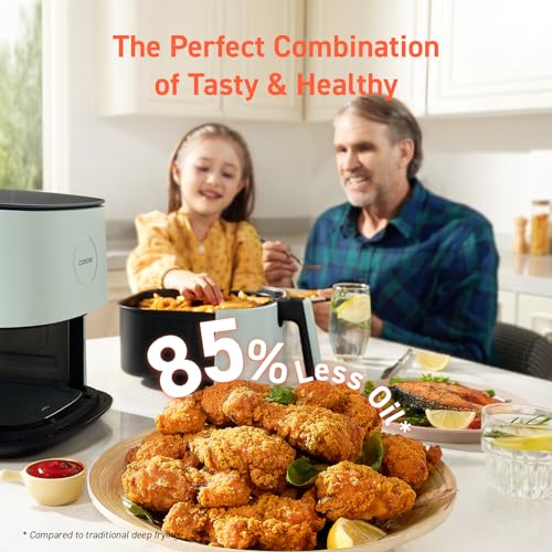 Air Fryer 9-in-1, Compact 5QT, Nonstick Dishwasher-Safe Basket, Gray R3973