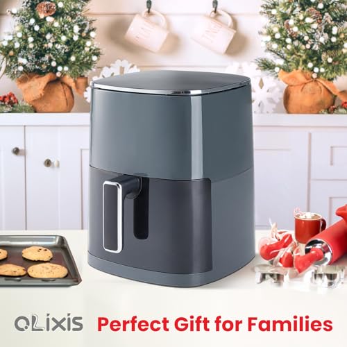 Air Fryer 6 Quart with Window, 12-in-1, 400F Grey U565