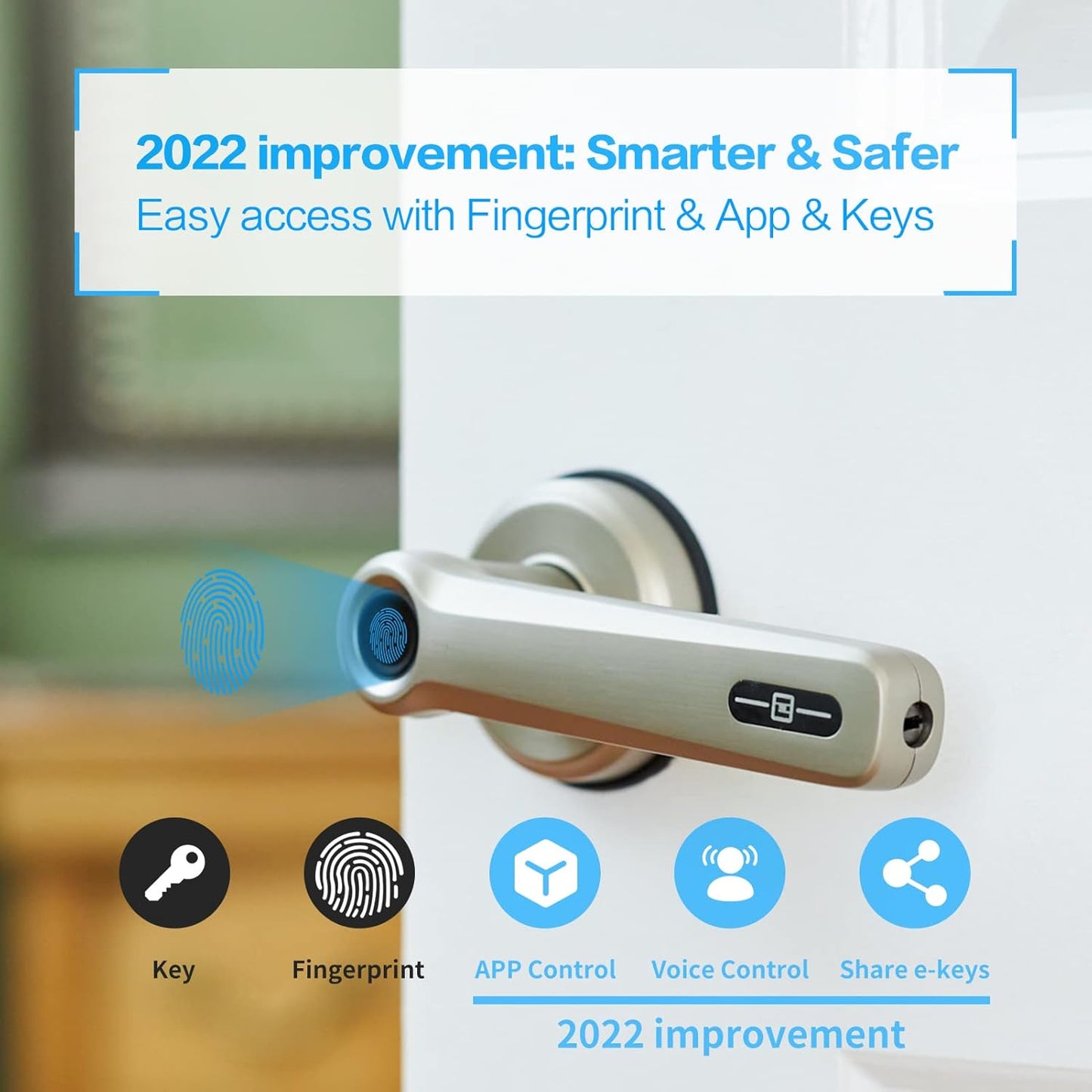 Smart Door Lock with Fingerprint and Keyless Entry T958959