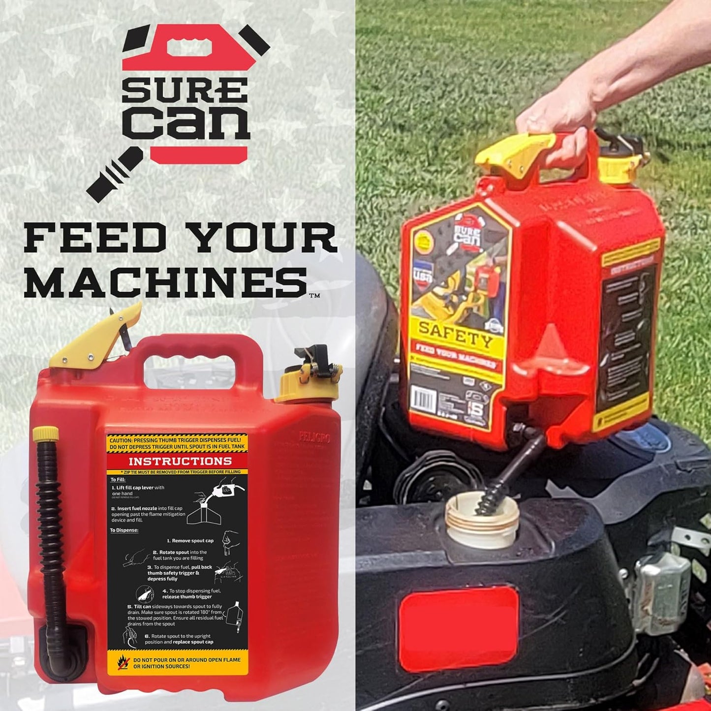 5 Gallon Safety Storage Can with Rotating Spout F151182