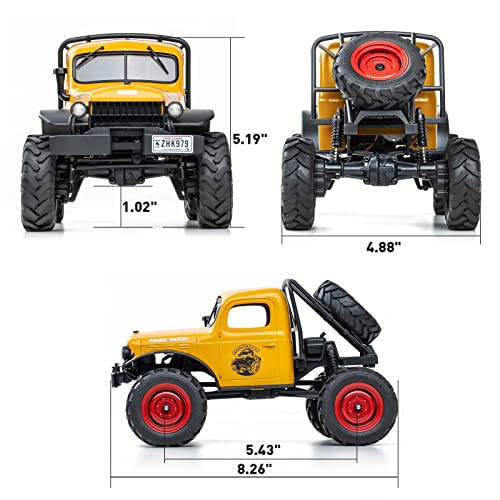 1/24 Scale 4WD Offroad RC Crawler Car Yellow S728605