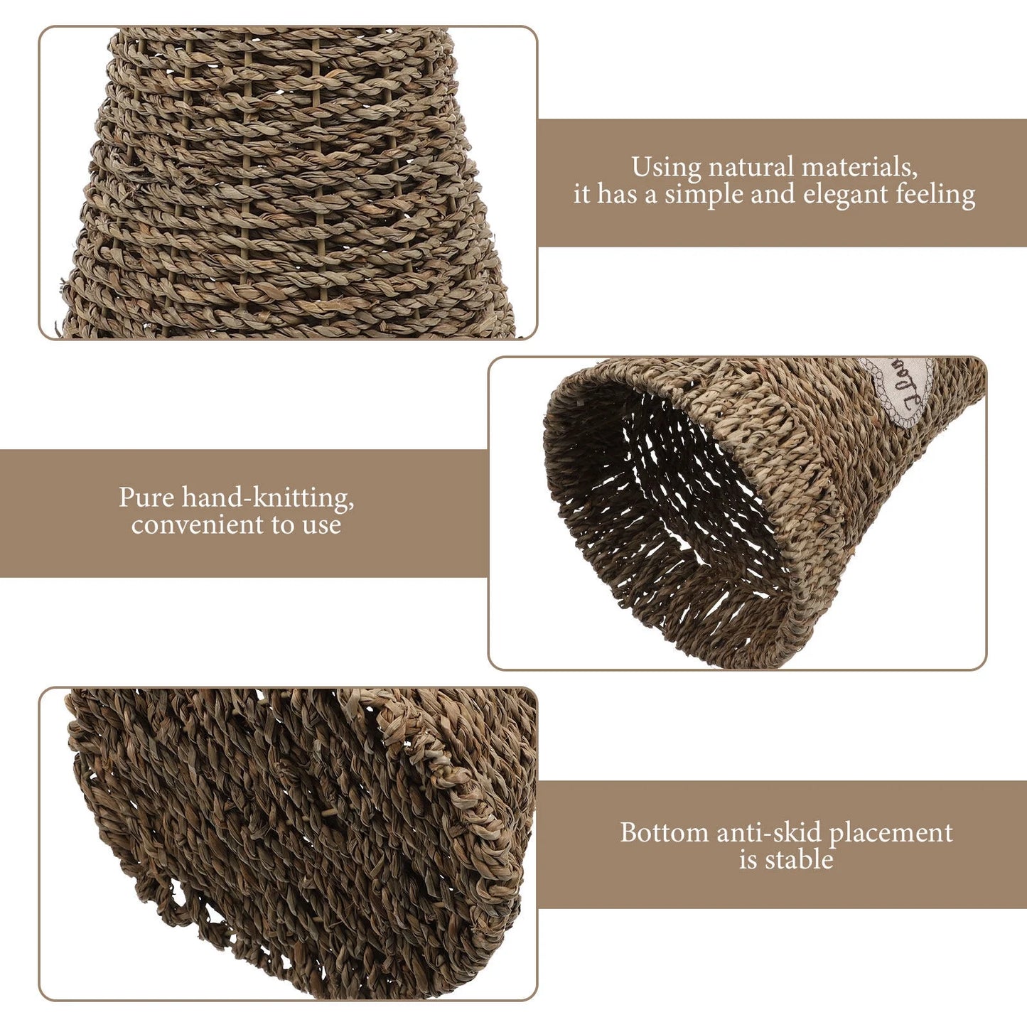 Tall Seagrass Woven Vase Flower Basket H179