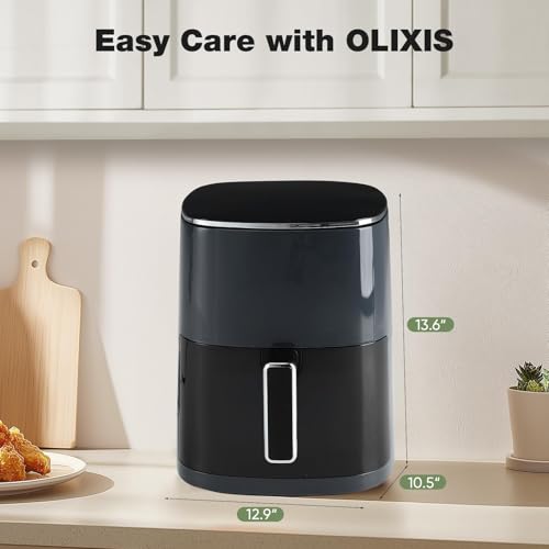 Air Fryer 6 Quart with Window, 12-in-1, 400F Grey U565