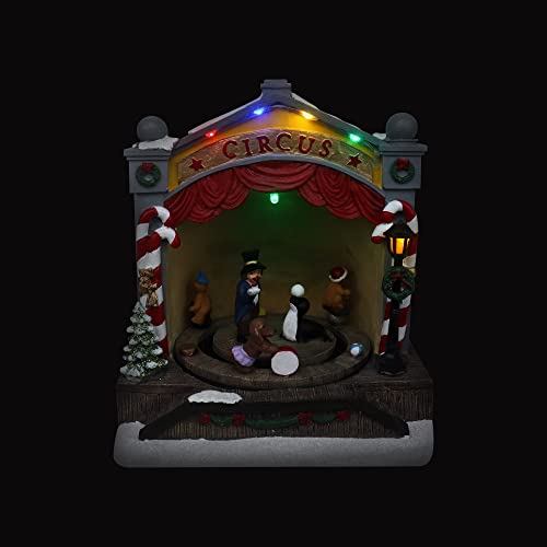 Lighted Musical Christmas Village Collectible Building Houses M7013