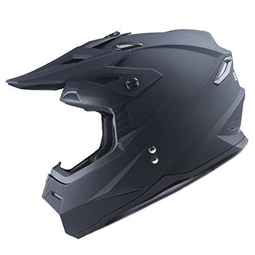 Adult Motocross Helmet Full Face Racing Style Matt Black U258