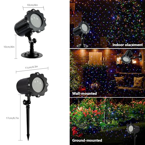 Christmas Laser Lights Projector with RGB Star Show for Indoor Outdoor Decor V477352