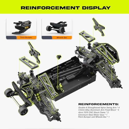 1/10 RTR Brushless RC Car for Adults, 50mph Off-Road Monster Truck 4WD R2126