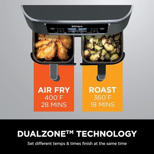 10QT 6-in-1 DualZone Air Fryer with 2 Independent Baskets X511450