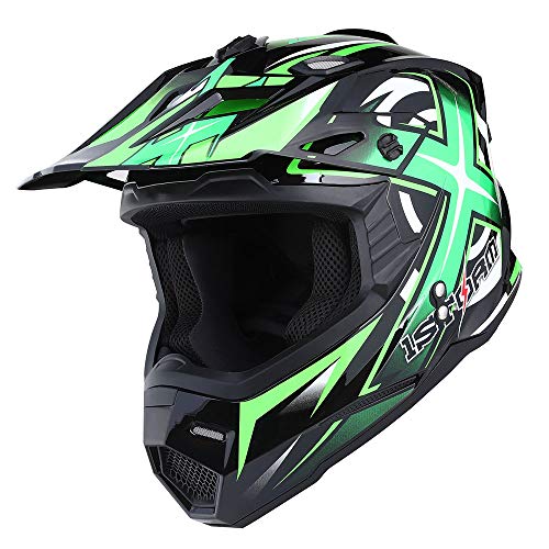Adult Motocross Helmet Full Face Racing Style Matt Black U258