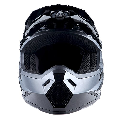 Adult Motocross Helmet Full Face Racing Style Matt Black U258