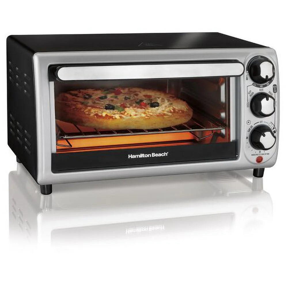 Countertop Toaster Oven with Bake Pan, Broil & Bagel Functions, Auto Shutoff F197