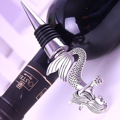 Zinc Alloy Deer Head Liquor Bottle Pourer with Silicone Stopper D19994