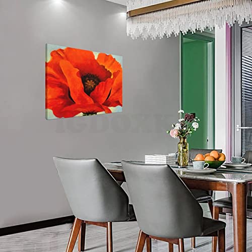 Red Flowers Aesthetic Poster Canvas Wall Art for Bedroom Living Room Decor V153