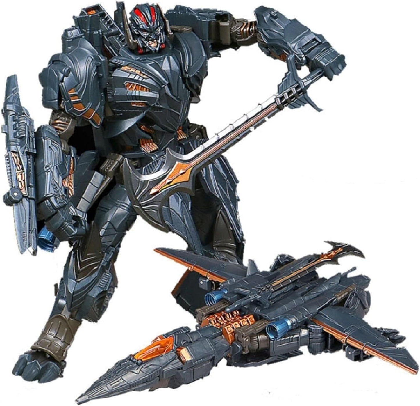 Transformer Toys Megatron Leader Class KO Action Figure Masterpiece Movie Model Deluxe Deformation Car Robot-7 Inch