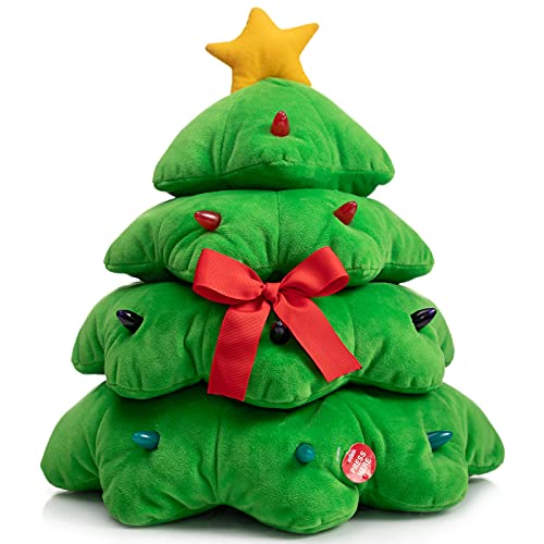 Animated Christmas Snowman Plush with LED Lights Musical Toy K182254
