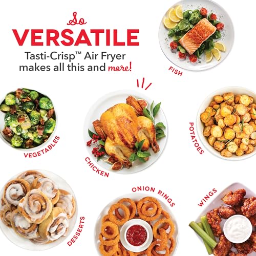 Electric Air Fryer Oven, 2.6 Qt., Grey, Compact, Auto Shut Off, 1000-Watt L764
