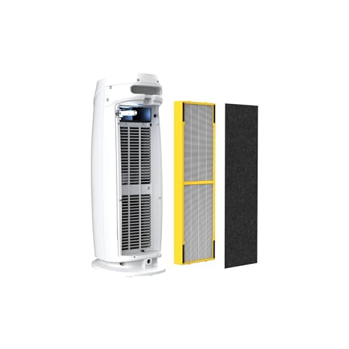 Air Purifier with HEPA Filter for Large Rooms, Removes Smoke, Pet Dander, Pollen, and Odors E469