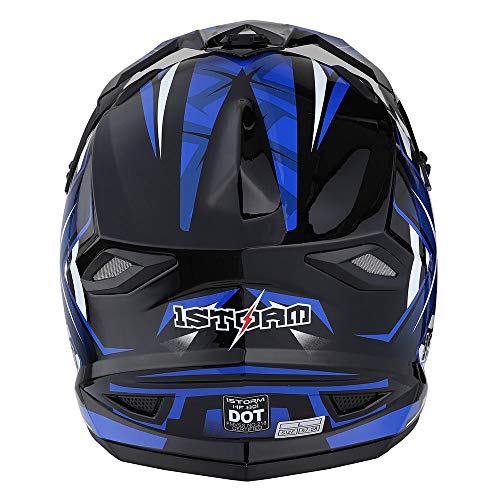 Adult Motocross Helmet Full Face Racing Style Matt Black U258