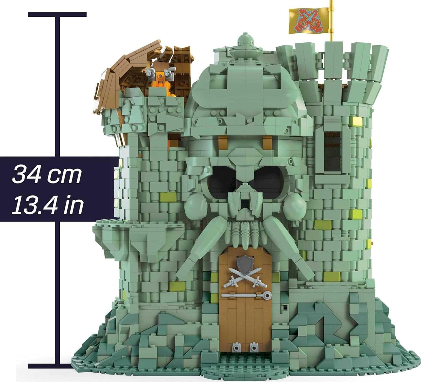 Castle Grayskull Building Set with 3508 Pieces, 6 Poseable Figures, 13+ Inches Tall G298312