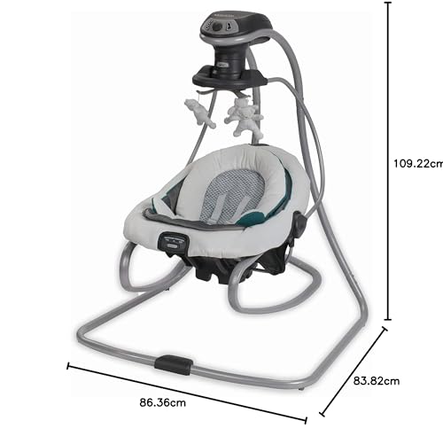 Swing and Rocker with Removable Seat and 6 Speeds for Toddler N6090