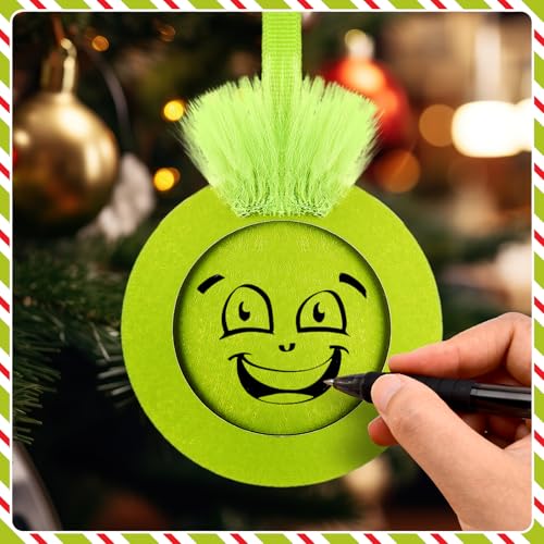 24 Pcs Christmas Photo Ornament Frames for Baby First Christmas Tree Keepsake F1934