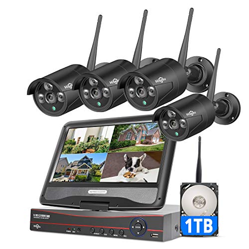 Wireless Security Camera System, 4K NVR, 4Pcs 3MP Night Vision WiFi Cameras D47166