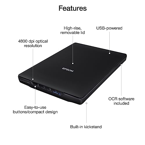 Color Photo and Document Flatbed Scanner with 4800 dpi Optical Resolution X776