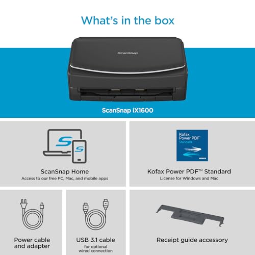 Wireless Document Scanner with Touchscreen and Auto Document Feeder I397
