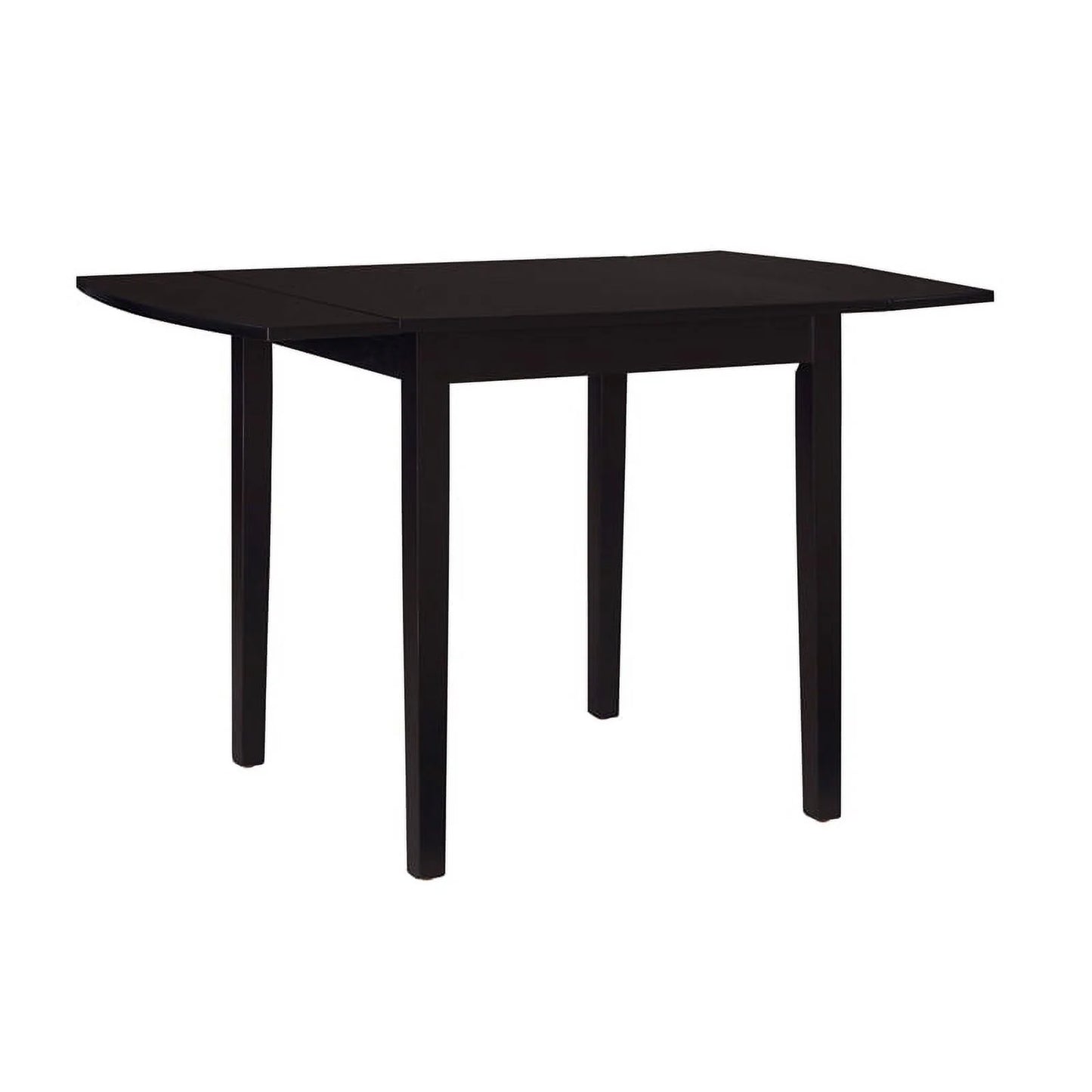 Square Wood Drop Leaf Table in Black O4185