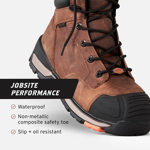 6" Waterproof Wedge Work Boot, Slip & Oil Resistant F636