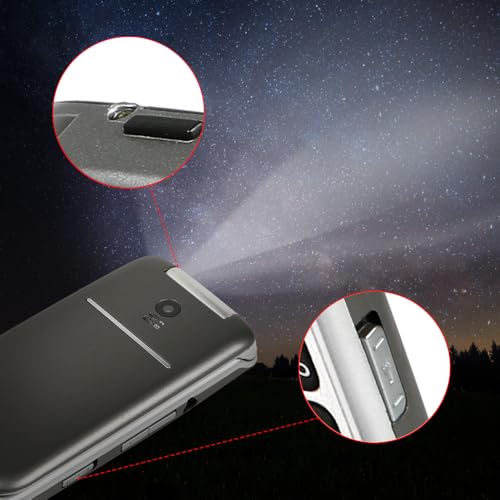Flip Mobile Phone Unlocked for Seniors, Big Buttons, SOS, USB-C E34071