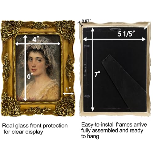Ornate 8x10 Picture Frame for Wall or Tabletop H9924