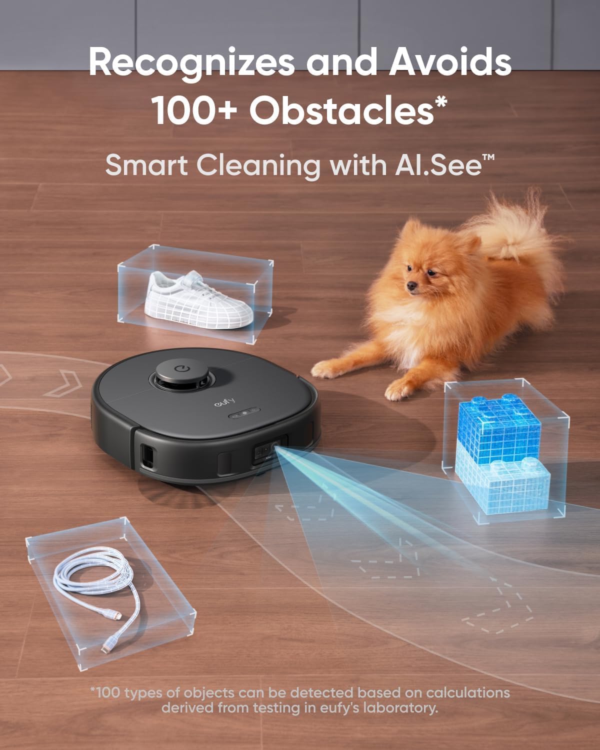 Robot Vacuum and Mop with 8,000 Pa Suction, Auto-Lift and Carpet Detection E424596