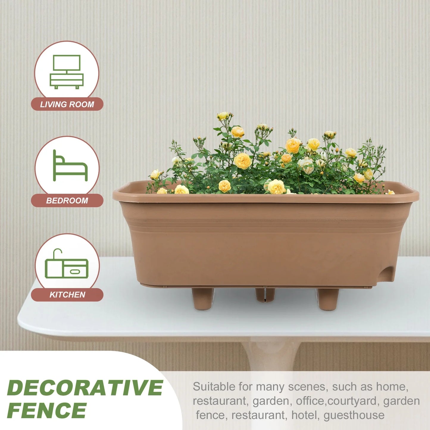 Rectangular Plant Pots Planter Flowerpot A82313