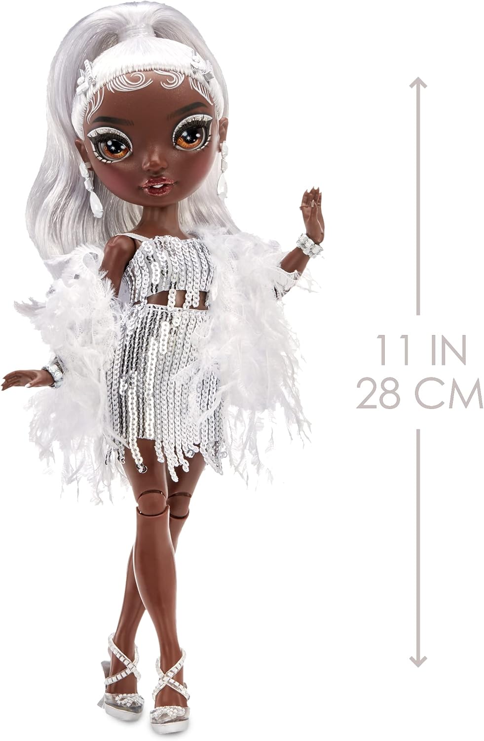 Posable Fashion Doll with 2 Outfits and Vanity Playset O567685