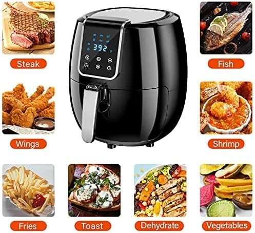 6-in-1 Air Fryer 7Qt Smart Electric Hot Airfryer R8394