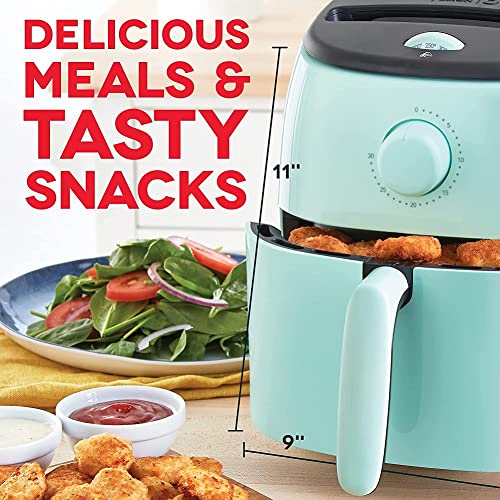 Electric Air Fryer Oven, 2.6 Qt., Grey, Compact, Auto Shut Off, 1000-Watt L764