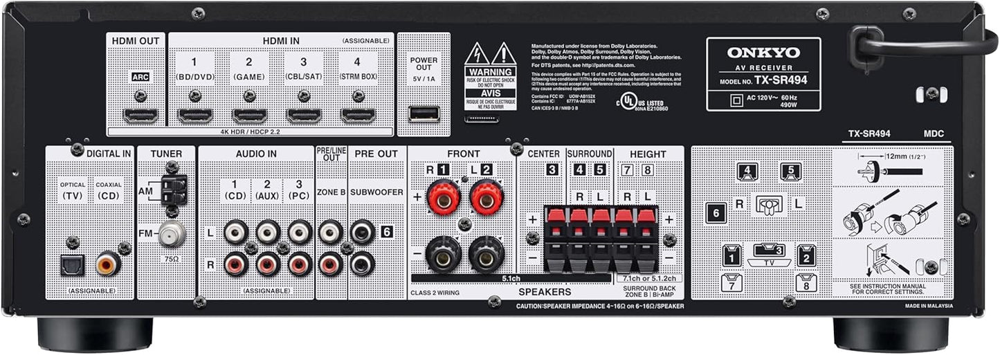 AV Receiver with 4K Ultra HD and Dolby Atmos E740985