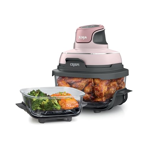 Air Fryer with Glass Containers, 4 QT & 6 Cup, Dishwasher Safe Y888