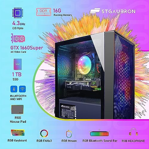 Gaming Desktop PC, RTX 3060 Ti, Ryzen 7, 32GB RAM, 1TB SSD H51209