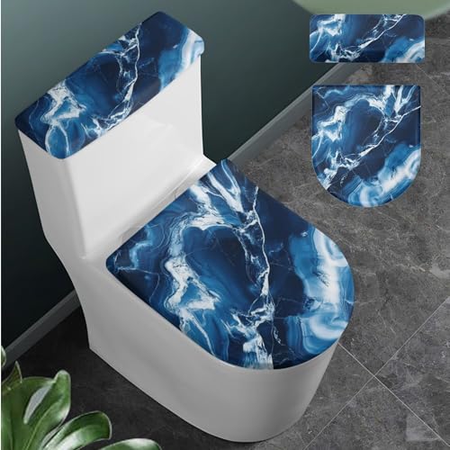 Christmas Toilet Lid and Tank Cover Set for Bathroom Decor Q334993