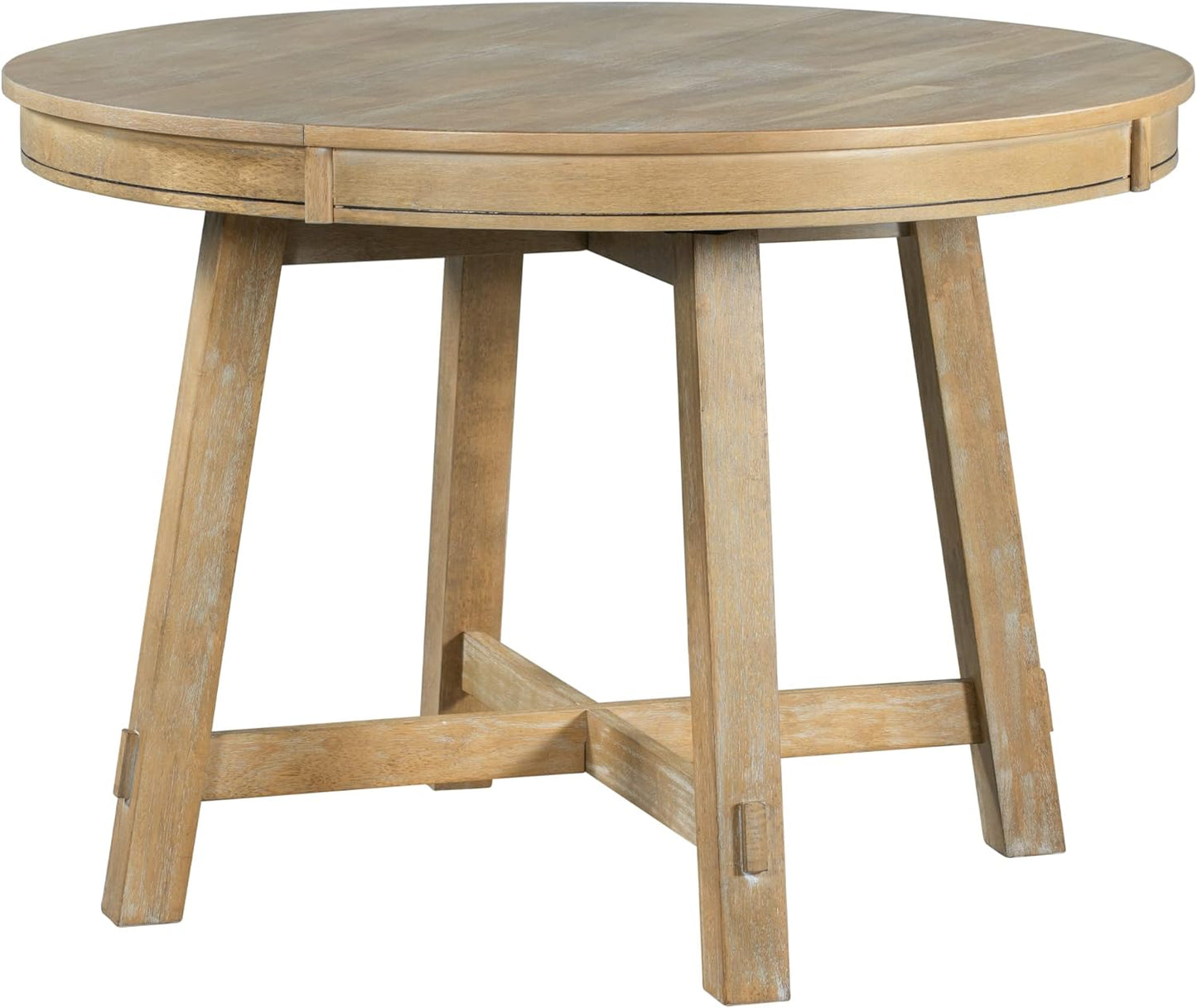 Farmhouse Round Extendable Dining Table with 16" Leaf R8370